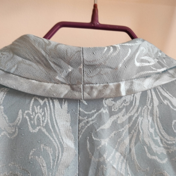 Light Blue Brocade Blazer - Picture 9 of 14